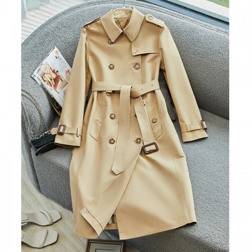 Double Breast Belted Trench Coat