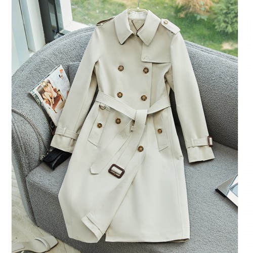 Double Breast Belted Trench Coat