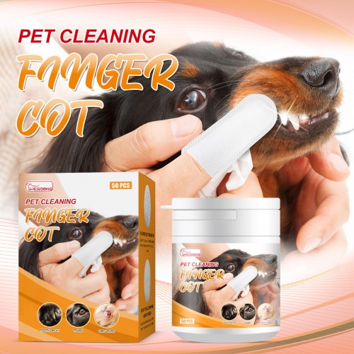 Yegbong Pet Cleaning Finger Cot 50pcs