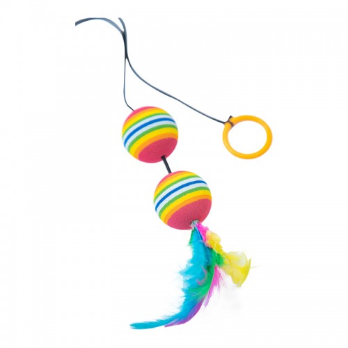 Cat Toys Interactive Funny Cat Feather Balls For Indoor Cats 