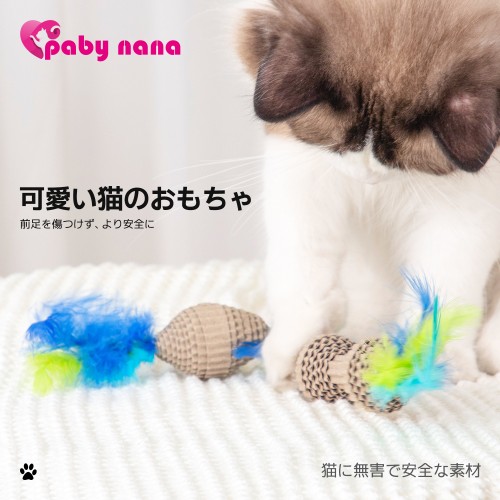 Interactive Cat Teaser Toy With Feather Scratcher Fun and Durable Pet Kitten Plaything 1PC