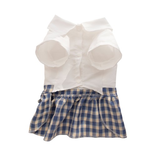 Adorable Pet Plaid Skirt With Bow for Small and Medium Dogs