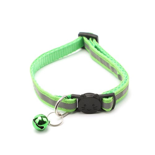 Stylish Pet Collar With Bell - Adjustable Necklace For Cats & Dogs