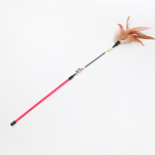 Interactive Cat Toy: Sucker Feather Bird with Bell & Teaser Wand - Perfect for Kitten Playtime