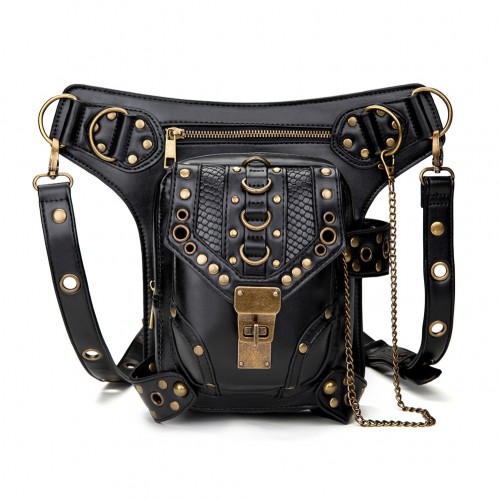 Punk Look Retro Stylish Bag With Removable Shoulder Strap