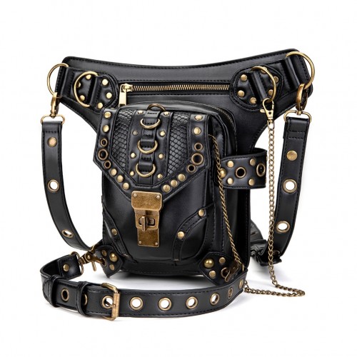 Punk Look Retro Stylish Bag With Removable Shoulder Strap