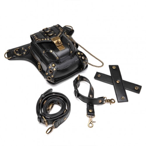 Punk Look Retro Stylish Bag With Removable Shoulder Strap