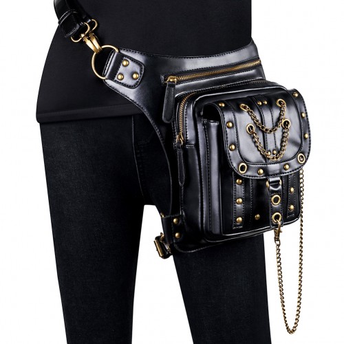 Punk Look Retro Chain Bag With Removable Shoulder Strap