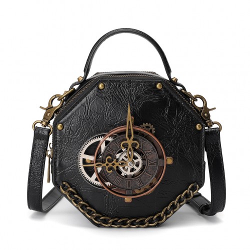 Honeycomb Shape Retro Stylish Bag With Removable Shoulder Strap