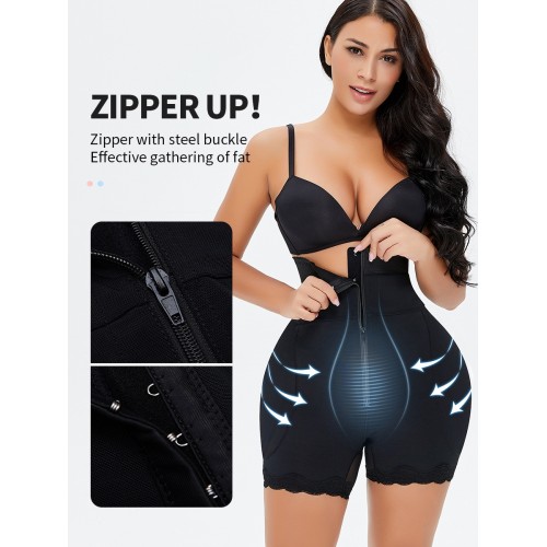 TOPMELON Zip Up High Waist Shapewear Panty