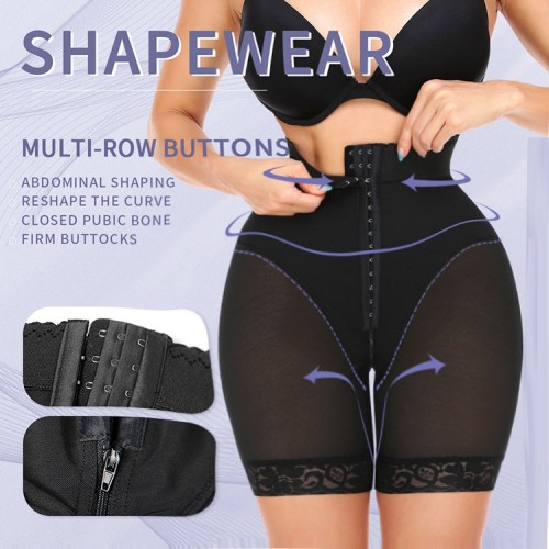 High Waist Crotchless Shapewear Panty