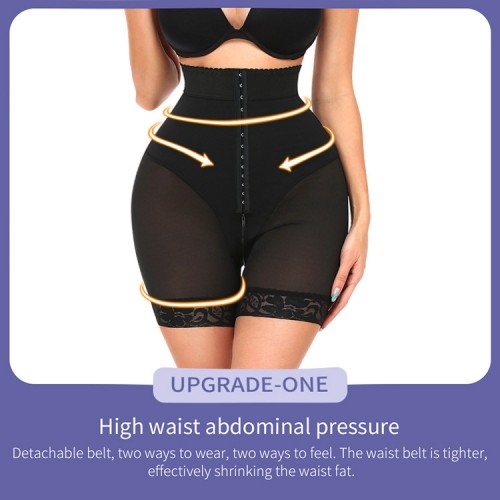 High Waist Crotchless Shapewear Panty