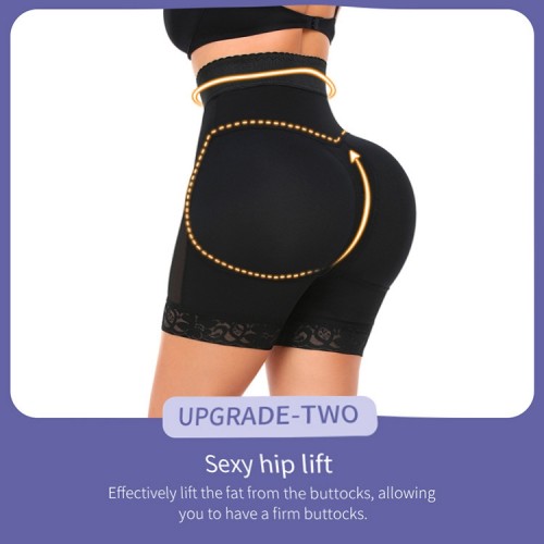 High Waist Crotchless Shapewear Panty