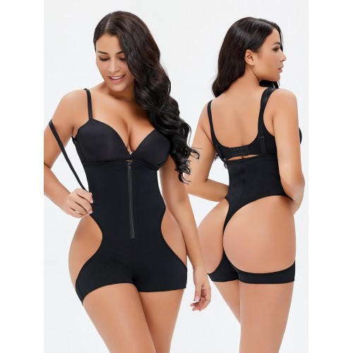 High Waist Zip Up Shapewear Panty