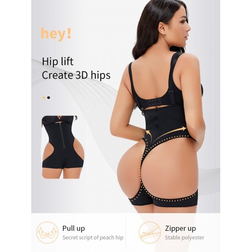 High Waist Zip Up Shapewear Panty