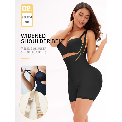 Zip Up Shapewear Bodysuit