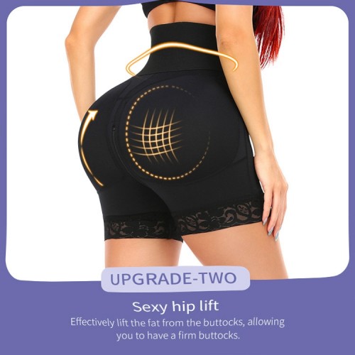 High Waisted Hook & Eyes Shapewear Shorts