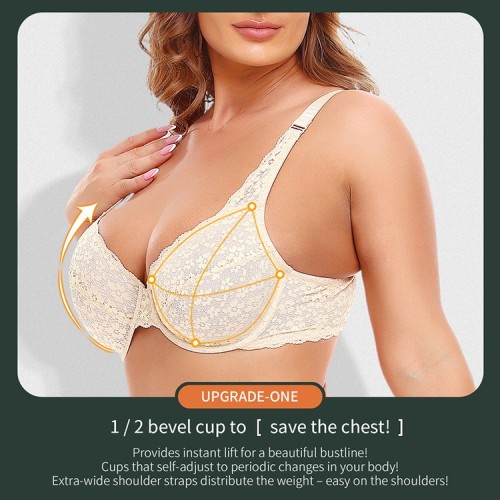 Lace Underwire Plus Bra