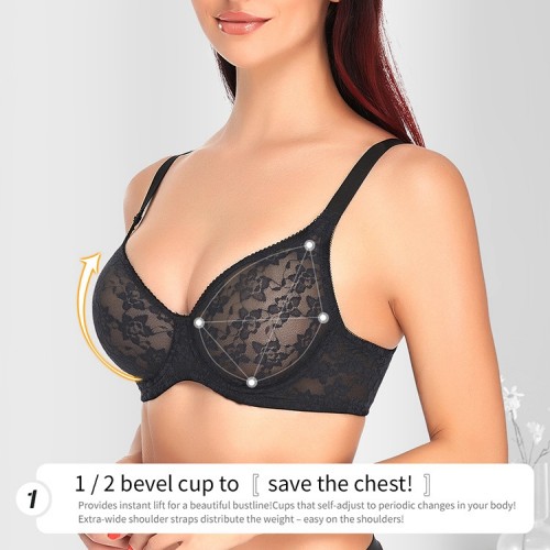 Lace Breathable Underwire Bra