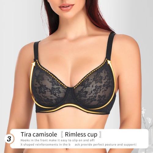 Lace Breathable Underwire Bra