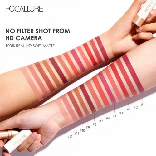 FOCALLURE Matte Allure Lipsticks 12 Colors