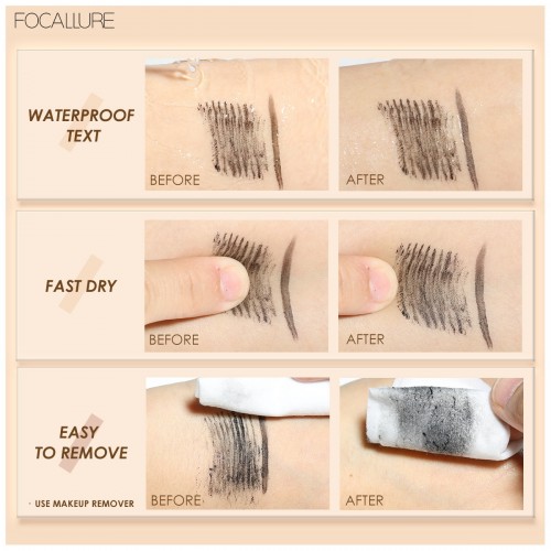 FOCALLURE Mascara Eyeliner & Mascara Fiber Eyelash Primer 2 In 1