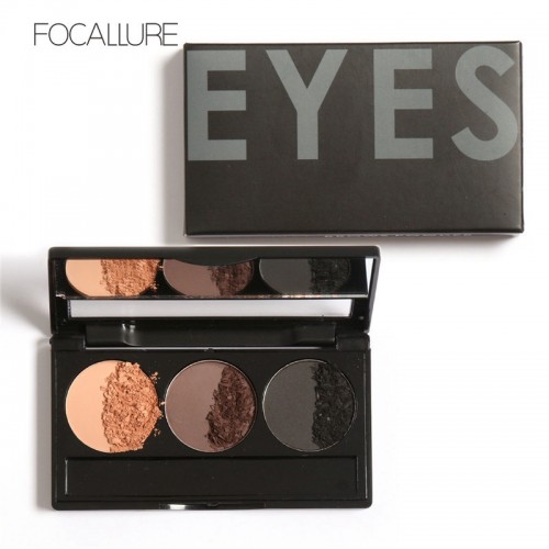 FOCALLURE 3 Colors Eyebrow Powder