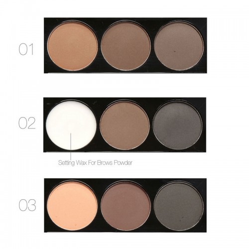 FOCALLURE 3 Colors Eyebrow Powder