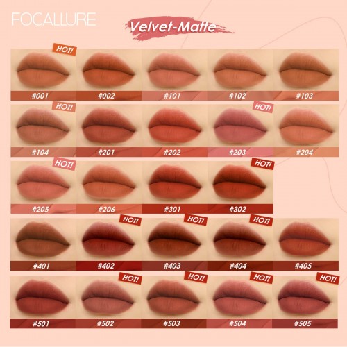 FOCALLURE Silky-smooth Velvet-matte Lip Cream