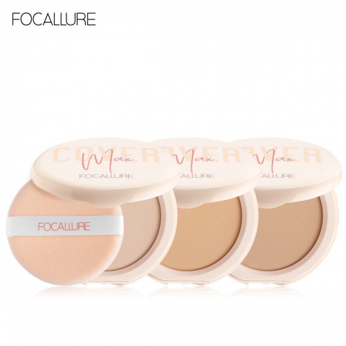 FOCALLURE Covermax Two-Way-Cake Pressed Powder