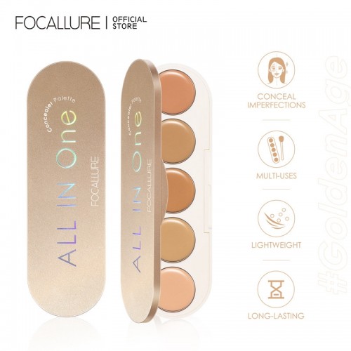 FOCALLURE 5 in 1 Multi-use Concealer Palette