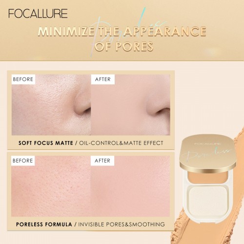 FOCALLURE Lasting Poreless Compact Powder