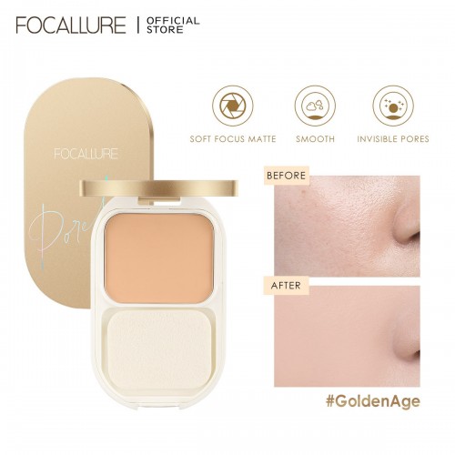 FOCALLURE Lasting Poreless Compact Powder