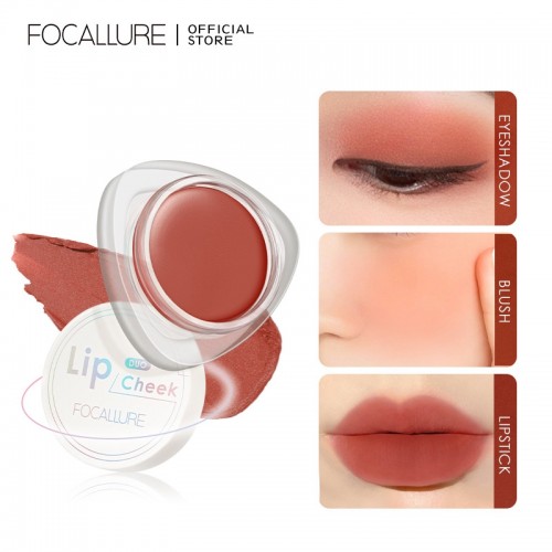 FOCALLURE Velvet-hazy Matte Cheek Lip Mud