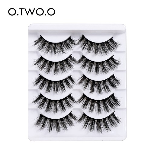 Lashes Eyelashes Natural Look, False Wispy Look 5 Pairs Soft Faux Mink 3D