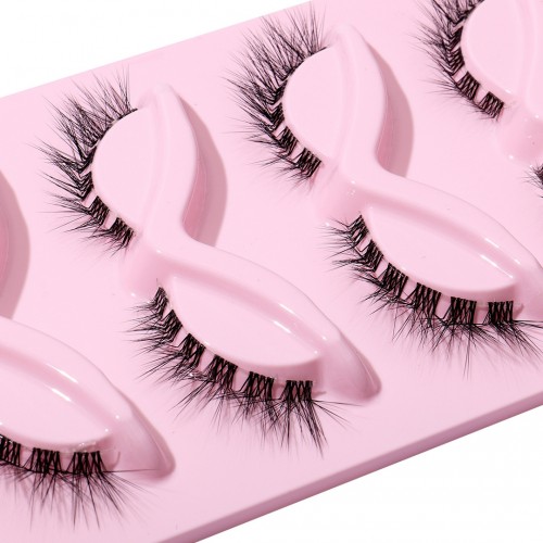 3D Lashes Eyelashes Natural Look, False Wispy Look 5 Pairs Soft Faux Mink