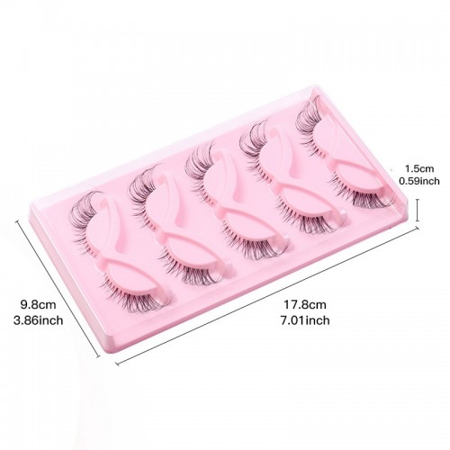 3D Faux Mink Lashes Natural False Eyelashes Dramatic Volume Lashes Eyelash Extension Makeup 5 Pairs