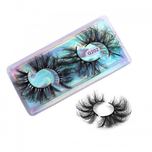 2 Pairs Fluffy 3D Mink Eyelashes - Elegant Short Cat Eye Style