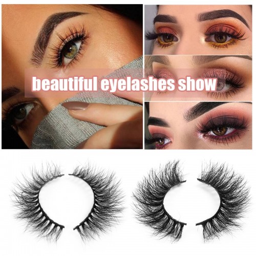 Eyelashes 3D Fluffy False Eyelashes, Cat Eye Lashes Natural Looking 10 Paris Faux Mink Lashes Fake Lashes Pack