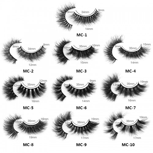 Eyelashes 3D Fluffy False Eyelashes, Cat Eye Lashes Natural Looking 10 Paris Faux Mink Lashes Fake Lashes Pack